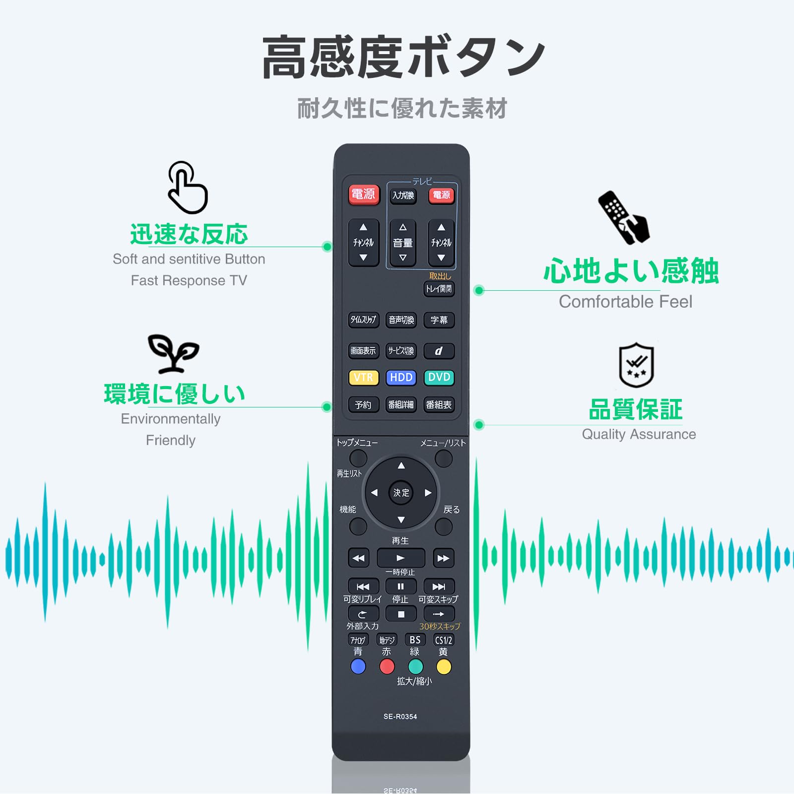 Amazon | ブルーレイレコーダーリモコン SE-R0354 for TOSHIBA